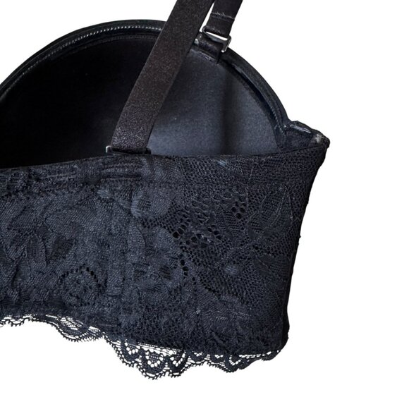 Torrid Curve Bombshell Everyday Strapless Bra 36DDD Black Lace Multiway Straps - Picture 9 of 16